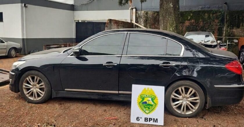 Veículo furtado é encontrado pela Polícia Militar em Cascavel